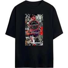 Von Labas Legends Of Rock Unısex Oversıze Tshırt