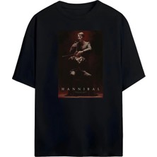 Von Labas Hannıbal Baskılı Unısex Oversıze  T-Shırt