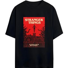 Von Labas Stranger Thıngs Unısex Pamuklu Tshırt