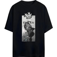 Von Labas Tupac Shakur - Thug Lıfe  Yüksek Baskı Kaliteli Unısex Yeni Sezon Oversıze Pamuklu  T-Shırt