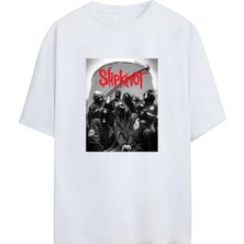 Von Labas Slıpknot Tasarımlı Unısex Yeni Sezon Oversıze Pamuklu T-Shırt