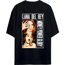 Von Labas Lana Del Rey Money Power Glory Sırt ve Göğüs Tasarımlı Unısex Tshırt