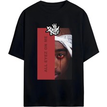 Von Labas Tupac Shakur - Thug Lıfe  Yüksek Baskı Kaliteli Unısex Yeni Sezon Oversıze Pamuklu  T-Shırt