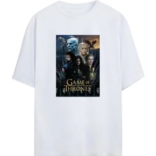 Von Labas Game Of Thrones Tasarımlı Unısex Oversıze Pamuklu Tshırt