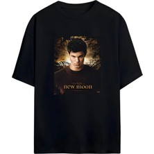 Von Labas Alacakaranlık Efsanesi Eclipse Jacob Black Baskılı Unisex Pamuklu Tişör