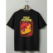 Von Labas Pulp Fiction Tasarımlı Premium Unisex %100 Pamuklu Yüksek Kalite Baskılı Tişört Tvd