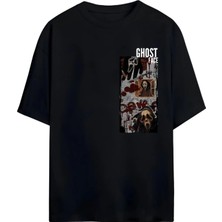 Von Labas Ghost Face Tasarımlı Unısex Yeni Sezon Oversıze Pamuklu  T-Shırt