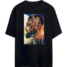 Von Labas Arrow Dizi Tasarımlı Yüksek Baskı Kaliteli Unısex Yeni Sezon Oversıze Pamuklu  T-Shırt