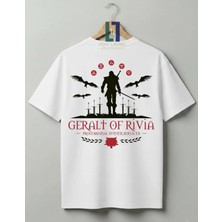 Von Labas The Witcher Tasarımlı Premium Baskılı Tişört - Özel Tasarım %100 Pamuklu T-Shirt