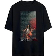 Von Labas Lana Del Rey Tasarımlı Unısex Yeni Sezon Oversıze Pamuklu  T-Shırt