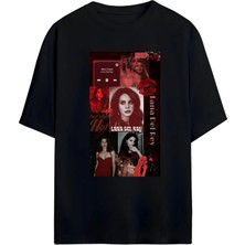 Von Labas Lana Del Rey Tasarımlı Unısex Yeni Sezon Oversıze Pamuklu  T-Shırt