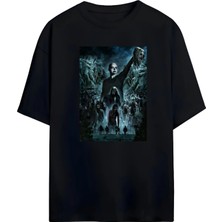 Von Labas The Walkıng Dead Tasarımlı Yüksek Baskı Kaliteli Unısex Yeni Sezon Oversıze Pamuklu  T-Shırt