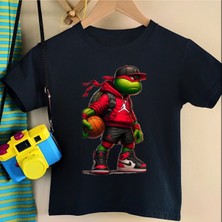 Von Labas Nınja Turtle Raphael Pamuklu Çocuk Tshırt
