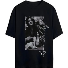 Von Labas Lana Del Rey Tasarımlı Unısex Yeni Sezon Oversıze Pamuklu  T-Shırt