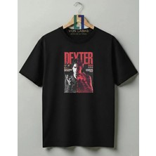 Von Labas Dexter Tasarımlı %100 Pamuklu Unisex Yüksek Baskı Kaliteli Tişört
