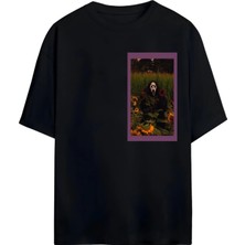 Von Labas Ghost Face Tasarımlı Unısex Yeni Sezon Oversıze Pamuklu  T-Shırt