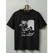 Von Labas Pulp Fiction Tasarımlı Premium Unisex %100 Pamuklu Yüksek Kalite Baskılı Tişört Tvd