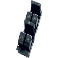 Universal Cam Düğmesi Vw Bora Golf 4 Passat B5 Sol Dörtlü Krom 9pin