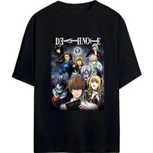 Von Labas Death Note Tasarımlı Unısex Oversıze Pamuklu Tshırt