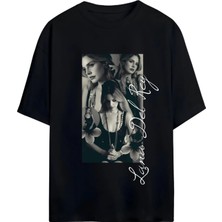 Von Labas Lana Del Rey Tasarımlı Unısex Yeni Sezon Oversıze Pamuklu  T-Shırt