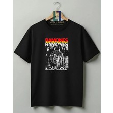 Von Labas Ramones Retro Rock Band Tasarımlı Premium %100 Pamuklu Unisex Tshirt