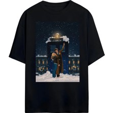 Von Labas Doctor Who Tasarımlı Unısex Oversıze Pamuklu Tshırt