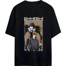 Von Labas Death Note Tasarımlı Unısex Oversıze Pamuklu Tshırt