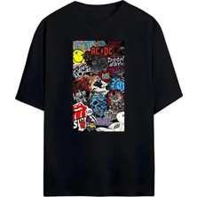 Von Labas Legends Of Rock Unısex Oversıze Tshırt