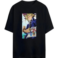 Von Labas Yu-Gi-Oh! Tutkunlarına Özel Unisex Oversize Pamuklu Tişört