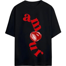 Von Labas Eğlenceli Hanımefendilere Özel Yeni Sezon Pamuklu Oversize T-Shirt