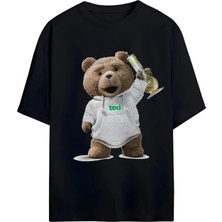 Von Labas Ted Bear- Ayı Teddy Tasarımlı Yüksek Baskı Kaliteli Unısex Yeni Sezon Oversıze Pamuklu  T-Shırt