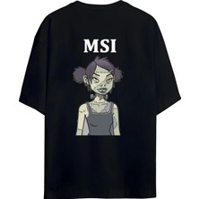 Von Labas Mindless Self Indulgence Msı Hayranlarına Özel Tasarımlı Unısex Oversıze Pamuklu T-Shırt