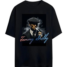 Von Labas Tommy Shelby,peakyblınders,thomas Shelby Tasarımlı Unısex Yeni Sezon Oversıze Pamuklu  T-Shırt