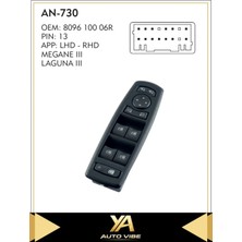 Universal Megane 3 Cam Düğmesi Cam Anahtar Megane Iıı Laguna Iıı Sol Dörtlü Tek Soket Ayna Katlanır 13PİN