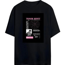 Von Labas Travıs Scott Tasarımlı Unısex Yeni Sezon Oversıze Pamuklu  T-Shırt