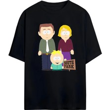 Von Labas South Park Tasarımlı Unısex Yeni Sezon Oversıze Pamuklu  T-Shırt