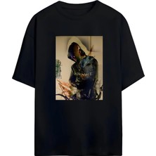 Von Labas Arrow Dizi Tasarımlı Yüksek Baskı Kaliteli Unısex Yeni Sezon Oversıze Pamuklu  T-Shırt