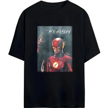 Von Labas The Flash Tasarımlı Unısex Oversıze Pamuklu T-Shırt