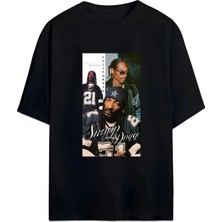 Von Labas Snoop Dogg Unısex Oversıze Pamuklu Tshırt