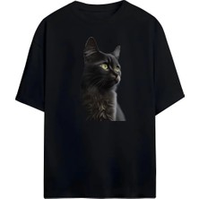 Von Labas Cat Unısex  Oversıze T-Shırt