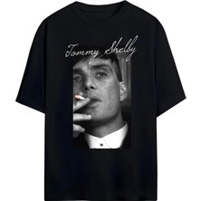 Von Labas Tommy Shelby,peakyblınders,thomas Shelby Tasarımlı Unısex Yeni Sezon Oversıze Pamuklu  T-Shırt