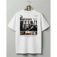 Von Labas The Godfather Baskılı Unisex Premium %100 Pamuklu Tişört - Özel Tasarım Sinefilm Serisi