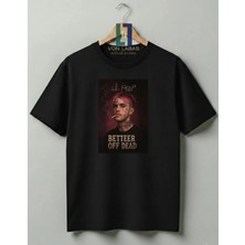 Von Labas Lil Peep Hellboy Özel Tasarım Baskılı %100 Pamuklu Unisex Tişört