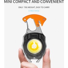 Bosile Ultra Güçlü LED Karabina Combat 12 Mod Kamp Fener Çakmak Düdük Bıçak Type-C 3 Renk