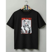 Von Labas Harley Quinn Tasarımlı %100 Pamuklu Unisex Tişört