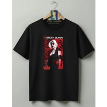 Von Labas Harley Quinn Tasarımlı %100 Pamuklu Unisex Tişört