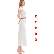 Evena Kadın Penye Uzun Maxi Boy Etek Elbise Astarı Jüpon Kombinezon