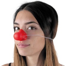 Nuvigo Turuncu Renk Lastikli Ses Çıkaran Palyaço Burnu