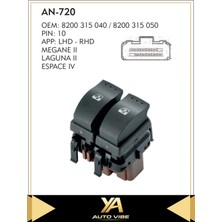 Universal Megane Cam Düğmesi Cam Anahtar Renault Megane Iı Dynamıc Laguna Iı Önden Arka KUM.10PİN