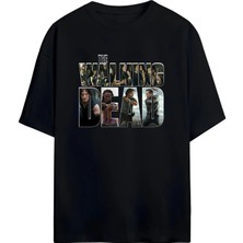 Von Labas The Walkıng Dead Tasarımlı Yüksek Baskı Kaliteli Unısex Yeni Sezon Oversıze Pamuklu T-Shırt